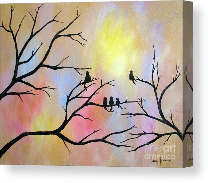 Luminuos Canvas Print featuring the painting A Luminous Light by Stacey Zimmerman