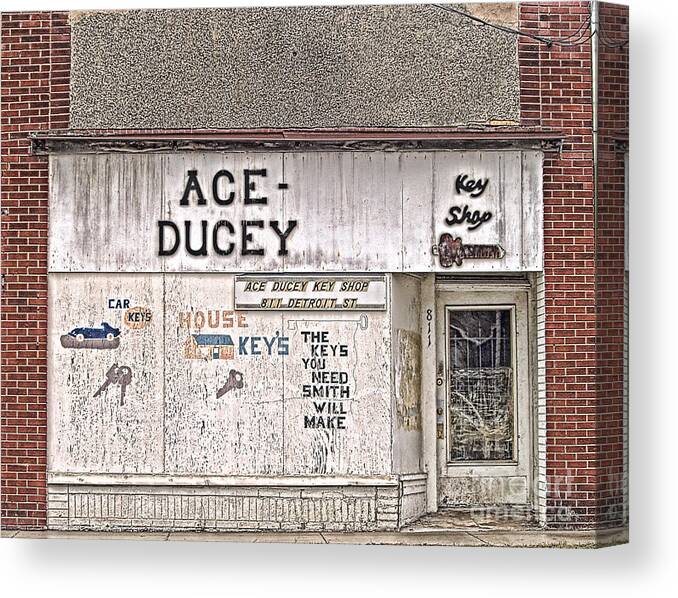 Building Canvas Print featuring the photograph Ace-Ducey by Terry Doyle