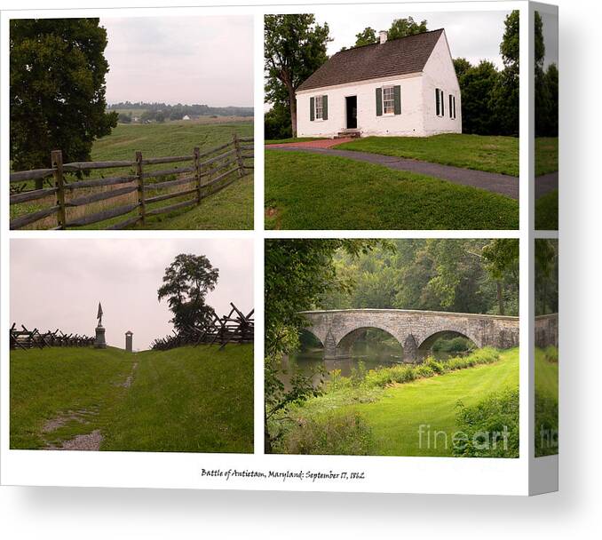 Battle Canvas Print featuring the photograph Antietam Maryland - September 17 - 1862 by David Bearden