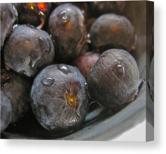 Fruit Canvas Print featuring the photograph Blueberries by Bill Owen
