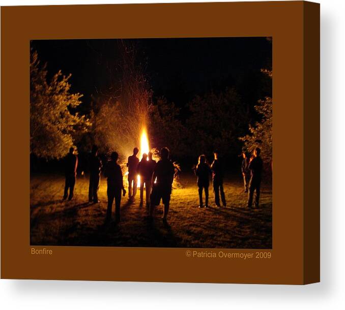 Fire Canvas Print featuring the photograph Bonfire by Patricia Overmoyer