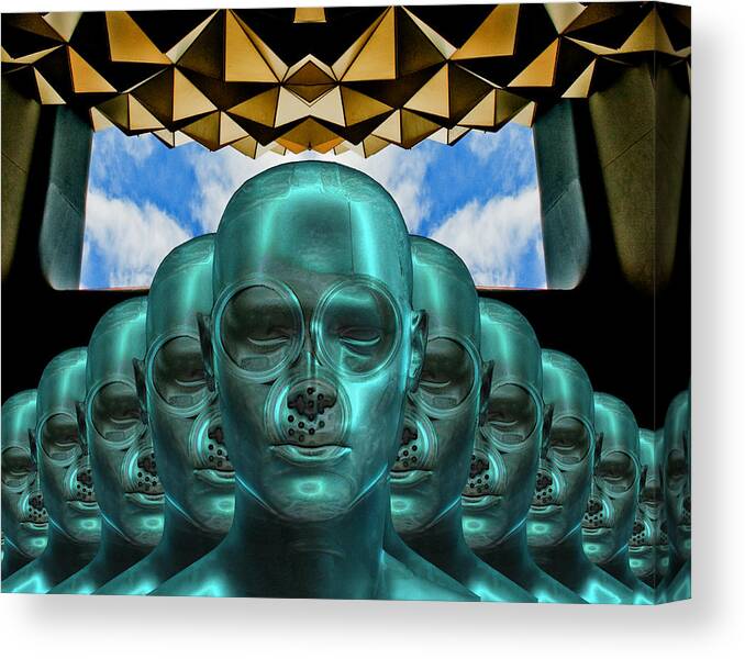 Science Fiction Canvas Print featuring the photograph Clone Factory by Jim Painter