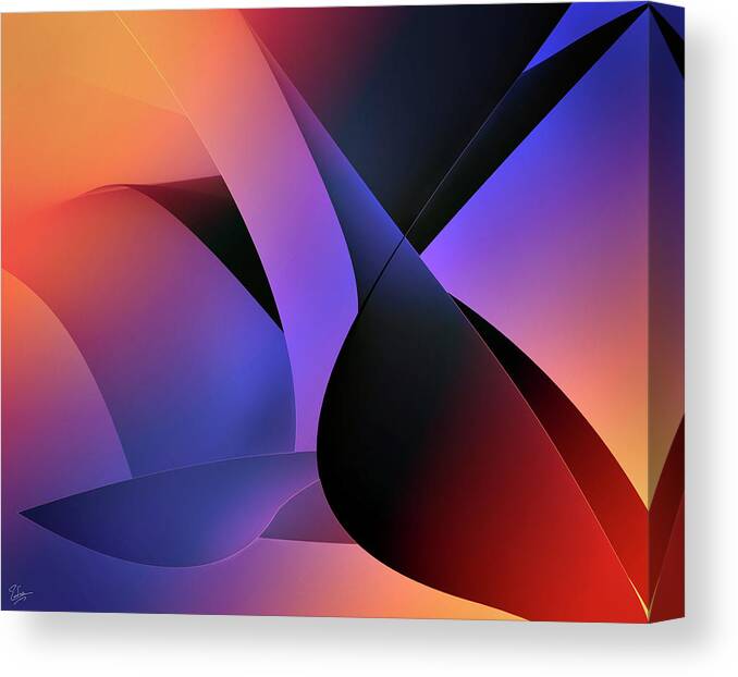 Abstracts Canvas Print featuring the digital art Soulscape 2 by Endre Balogh