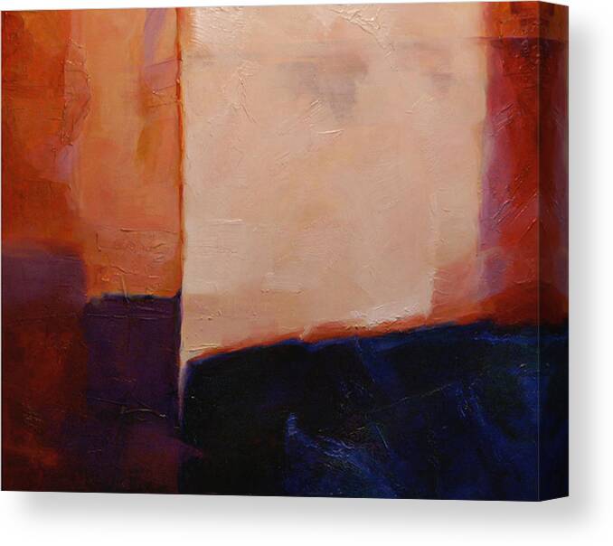 Abstract Painting Canvas Print featuring the painting Etude in Dmin by Shawn Shea