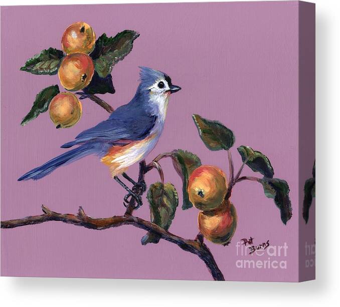 Bird Canvas Print featuring the painting Fall by Pat Burns