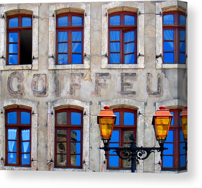 French Canvas Print featuring the photograph French Facade by David Harding