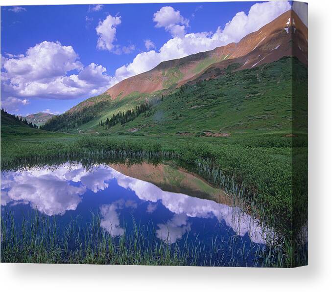 00175859 Canvas Print featuring the photograph Mount Baldy And Elk Mountains Colorado by Tim Fitzharris