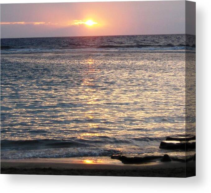 Sunset Canvas Print featuring the photograph North Shore Sunset by Sharon Farris