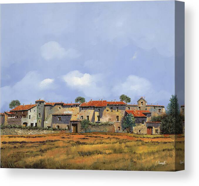 Italy Canvas Print featuring the painting Paesaggio Aperto by Guido Borelli