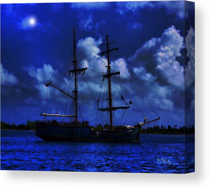 Pirate Canvas Print featuring the photograph Pirate's Blue Sea by Patrick Witz