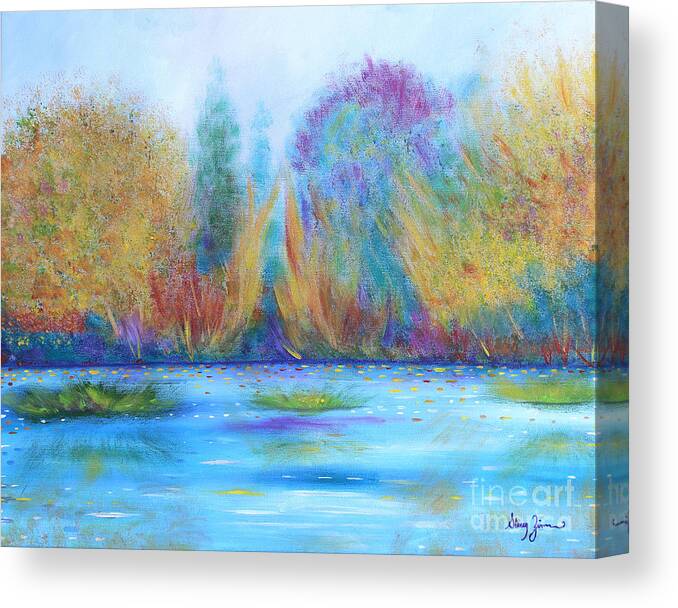 Landscape Canvas Print featuring the painting Pure Harmony by Stacey Zimmerman