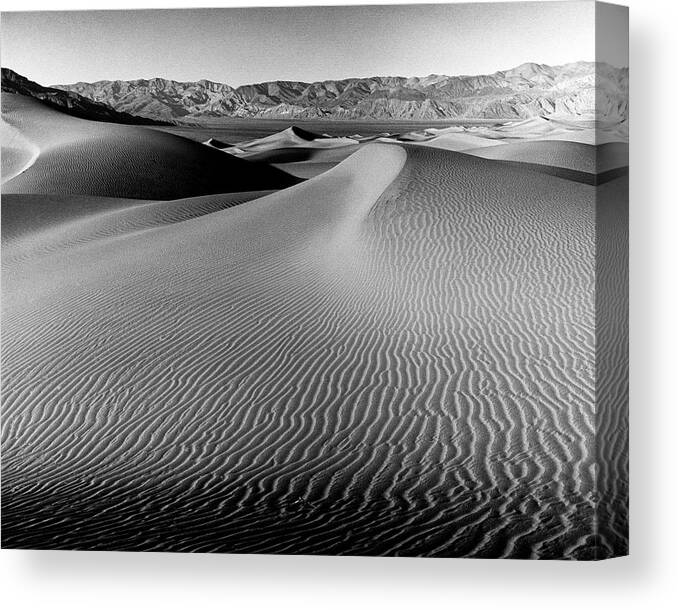 Sand Dune Canvas Print featuring the photograph Sand Dune Death Valley by Joe Palermo