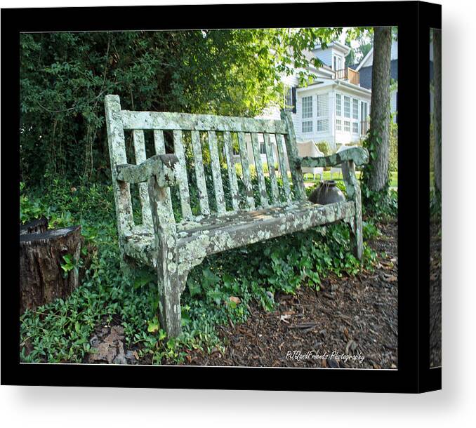 Landscape Canvas Print featuring the photograph 'Sit-a-Spell' by PJQandFriends Photography