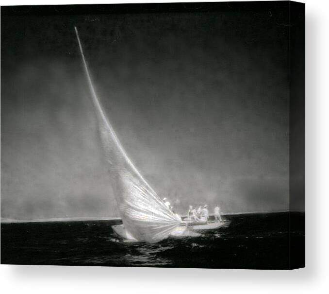 Fine Art Photography Canvas Print featuring the photograph The Finish Line by Jean Wolfrum
