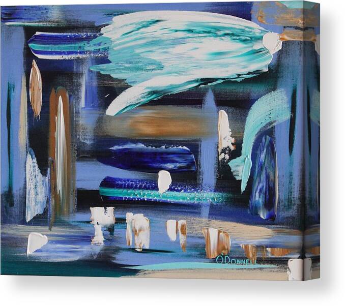 Abstract Canvas Print featuring the painting The Future by Stephen P ODonnell Sr