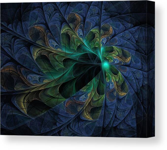 Fractal Canvas Print featuring the digital art What Is Given Here by Nirvana Blues