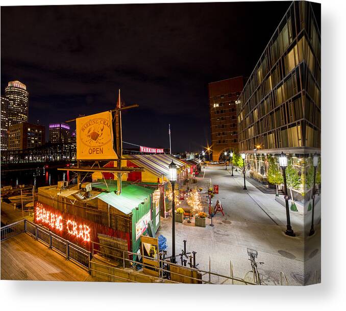 Boston Canvas Print featuring the photograph Barking Crab Boston MA #2 by Toby McGuire