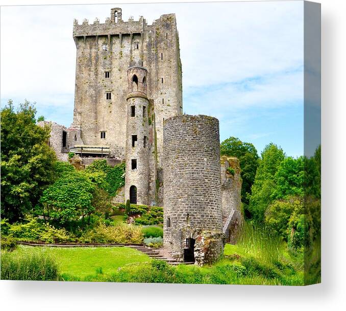  Blarney Canvas Print featuring the photograph Blarney Castle #1 by Sue Morris