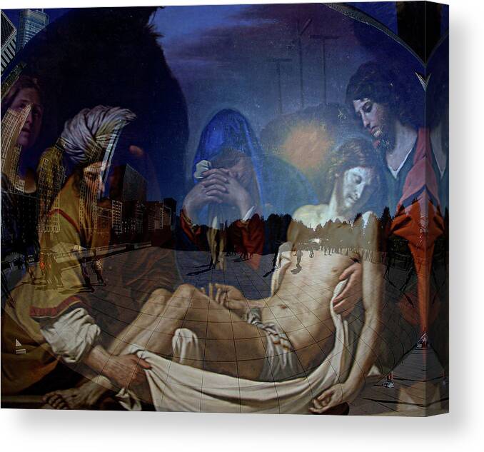 Jesus Canvas Print featuring the photograph Jesus after the Cross by Terence McSorley