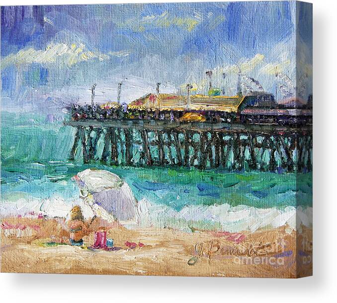  Canvas Print featuring the painting Summer Sun #1 by Jennifer Beaudet