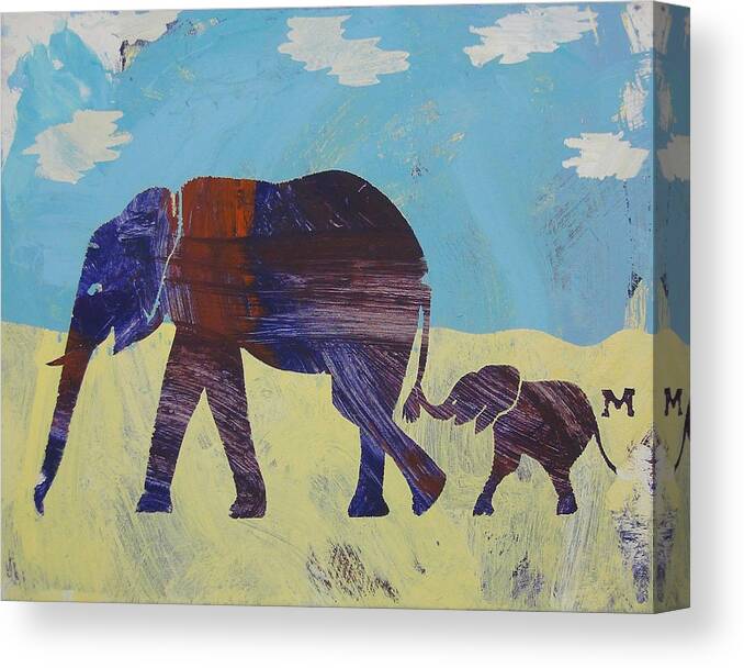 Horse Canvas Print featuring the painting Thanks Mom #1 by Candace Shrope