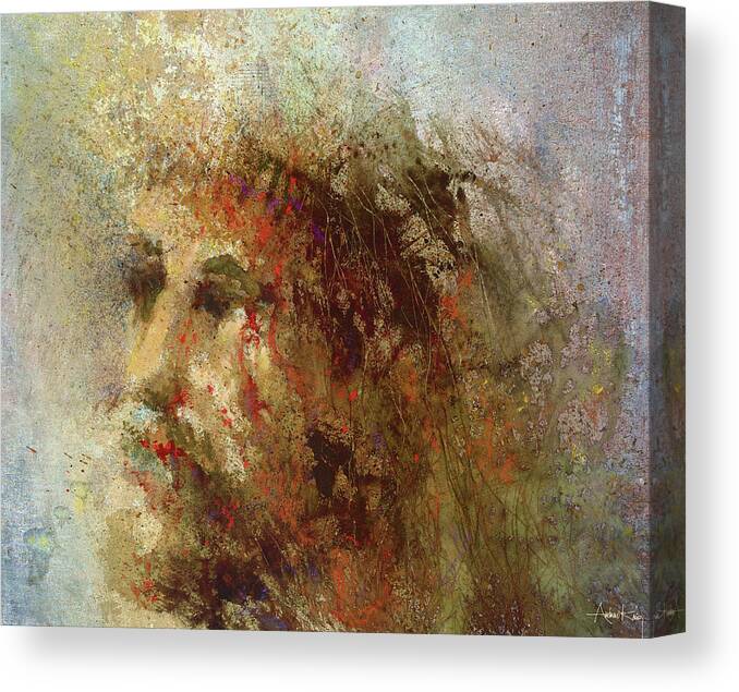 Religious Canvas Print featuring the painting The Lamb by Andrew King