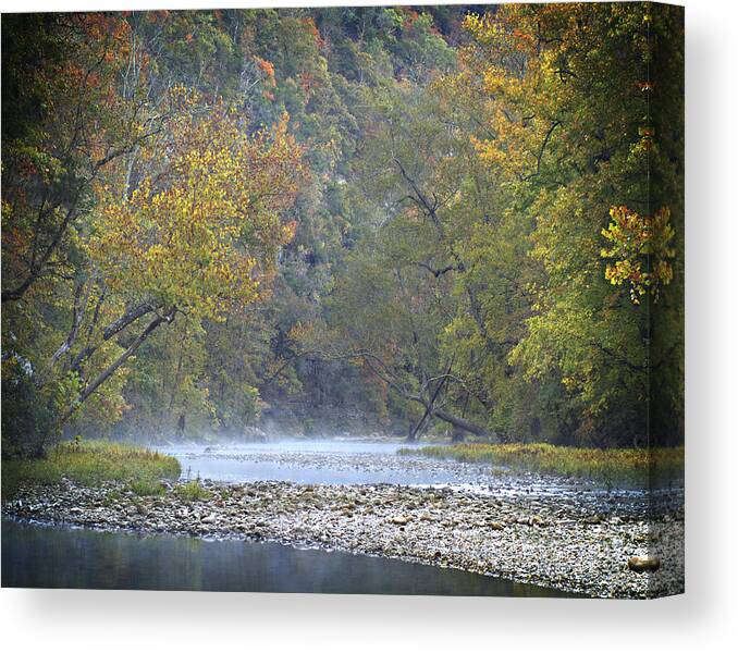 Arkansas Canvas Print featuring the photograph 1010-3979 Buffalo River Boxley Valley Fall by Randy Forrester