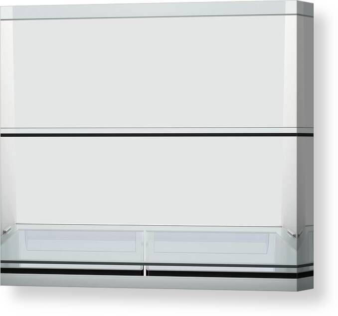 Refrigerator Canvas Print featuring the digital art Fridge Interior #11 by Allan Swart