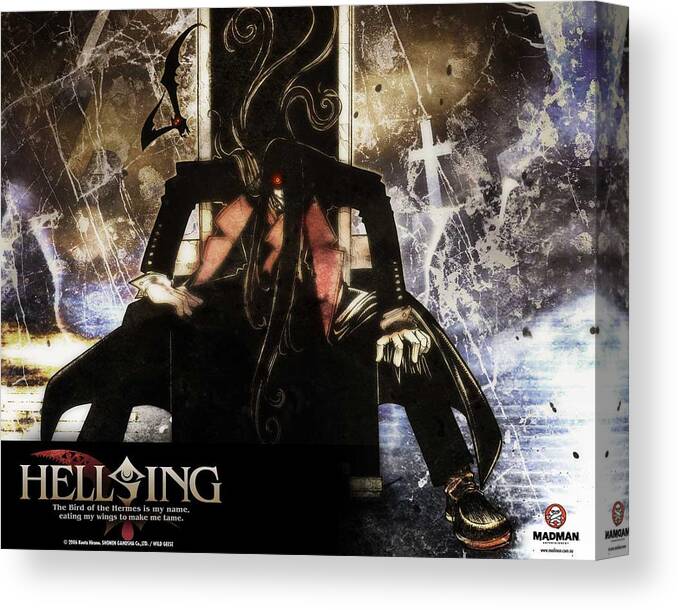 Hellsing Canvas Print featuring the digital art Hellsing #16 by Super Lovely