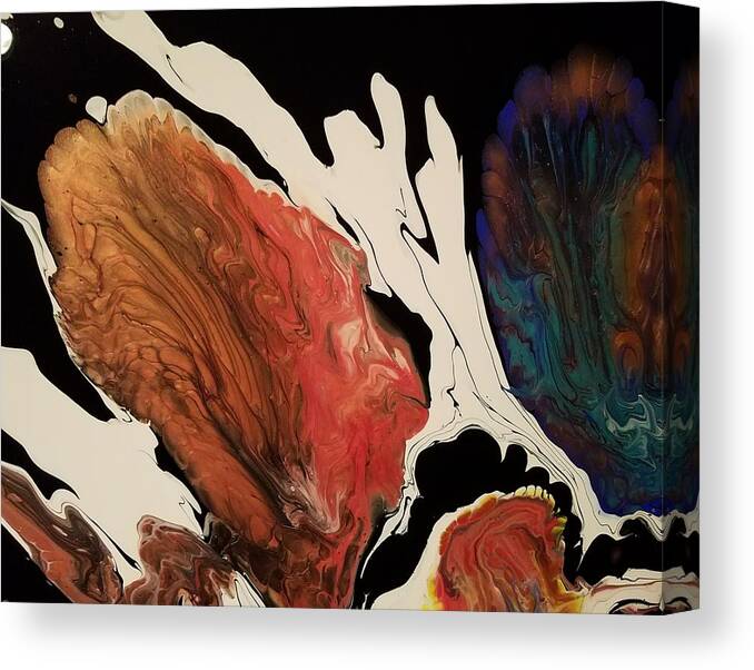 Abstract Canvas Print featuring the painting #183 A - without fish #183 by Gerry Smith