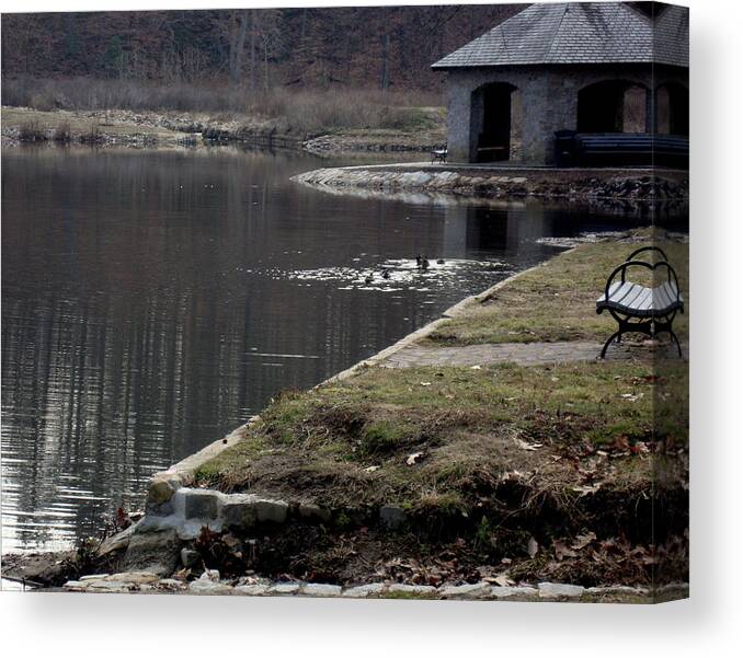 Lake Canvas Print featuring the photograph 1920's Hot Spot by Leigh Odom