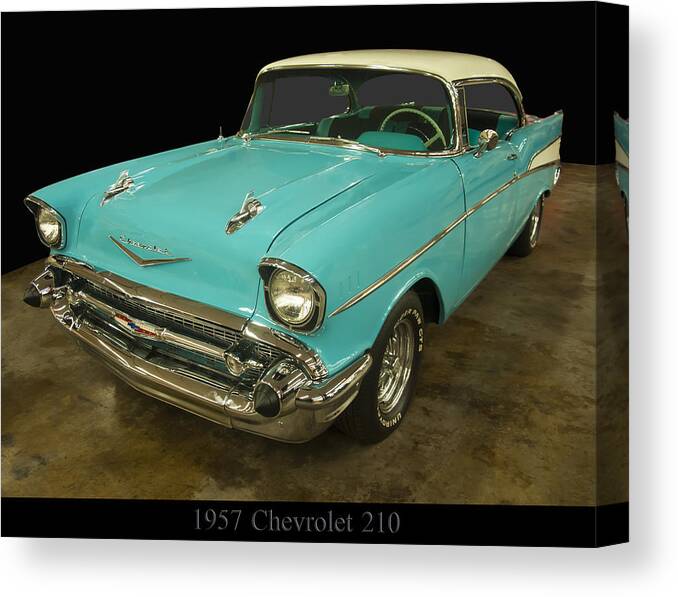 Chevrolet Canvas Print featuring the photograph 1957 Chevrolet 210 by Flees Photos