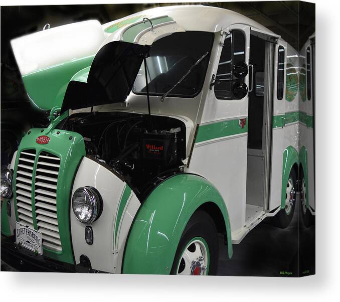Art Canvas Print featuring the photograph 1957 Divco Classic Dairy Truck 2 by DB Hayes