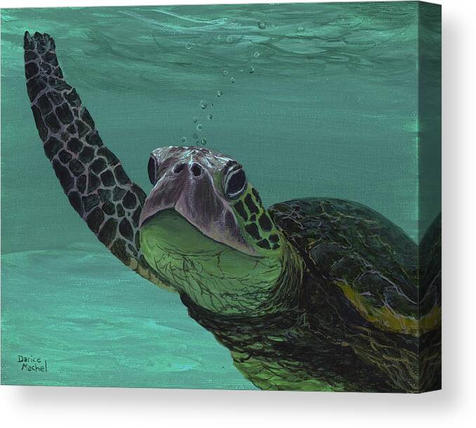 Animal Canvas Print featuring the painting Aloha From Maui #2 by Darice Machel McGuire
