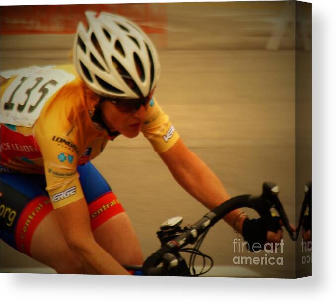 Cycle Racing Canvas Print featuring the photograph Team ERRACE #2 by Donn Ingemie