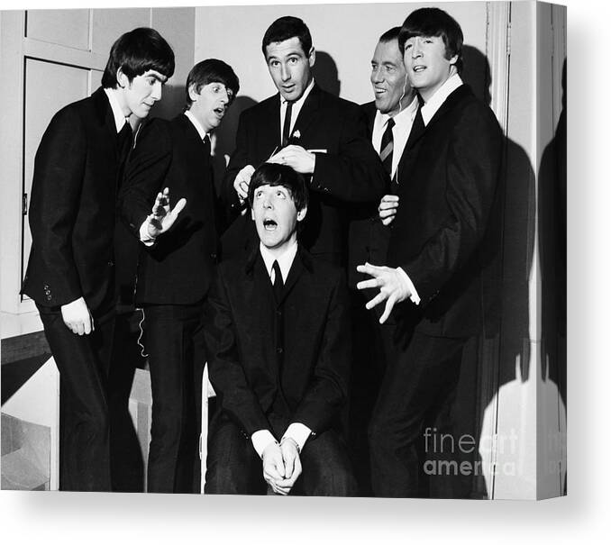 1964 Canvas Print featuring the photograph The Beatles, 1964 #2 by Granger