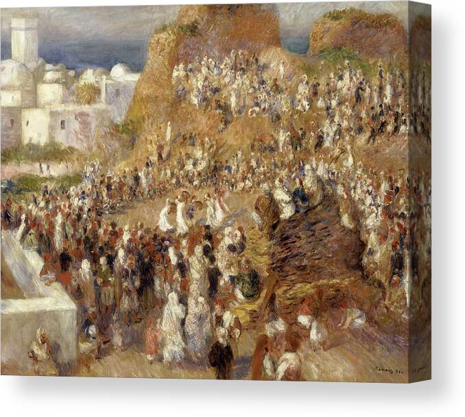 The Mosque Canvas Print featuring the painting The Mosque #4 by Pierre-Auguste Renoir