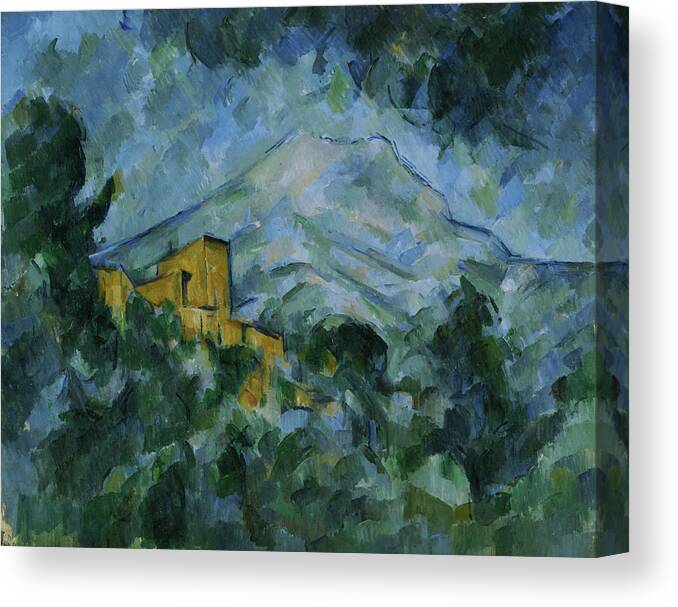 Art Canvas Print featuring the painting Mont Sainte-Victoire and Chateau Noir #5 by Mountain Dreams
