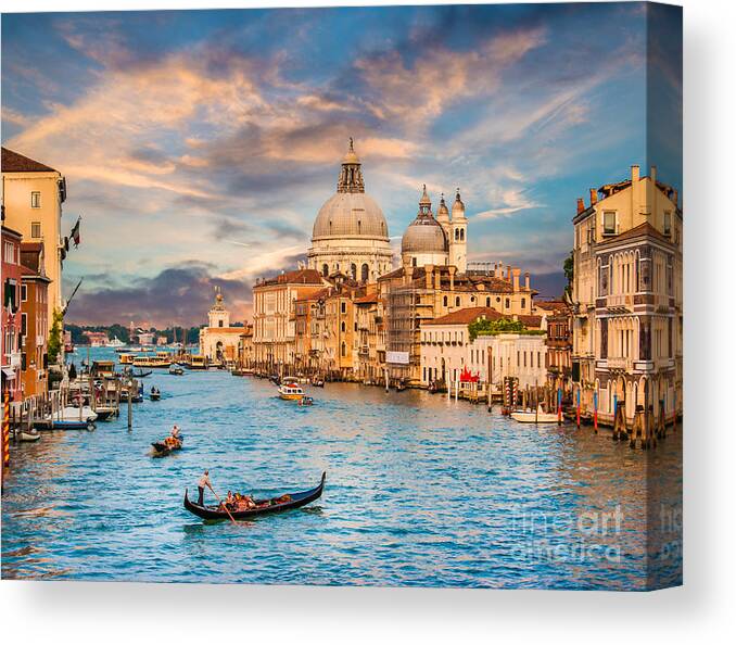 Adriatic Canvas Print featuring the photograph Venice Sunset #8 by JR Photography