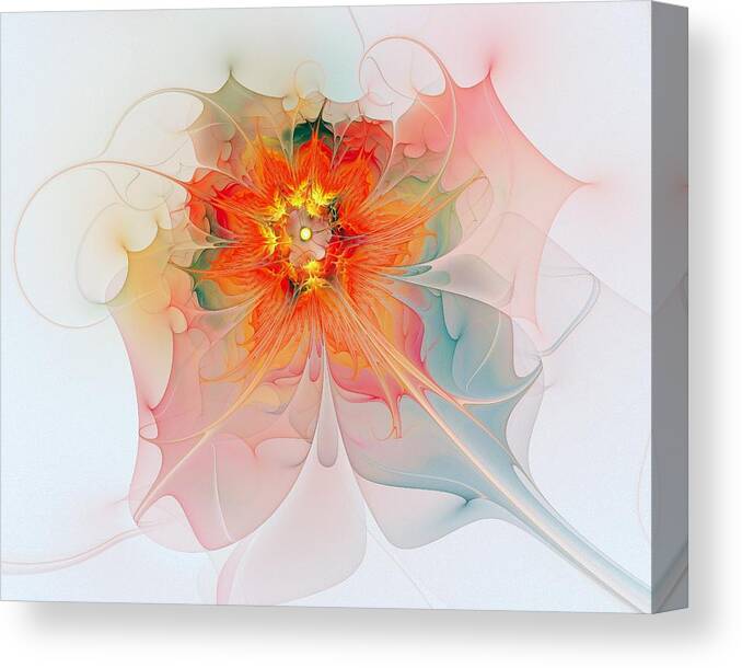 Digital Art Canvas Print featuring the digital art A Touch of Spring by Amanda Moore