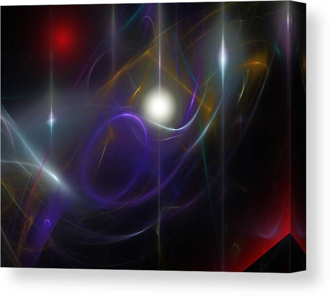 Abstract Canvas Print featuring the digital art Abstract 062111 by David Lane