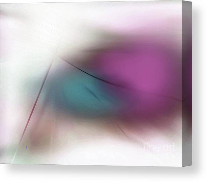 Abstract Canvas Print featuring the digital art Abstract 300-2016 by John Krakora