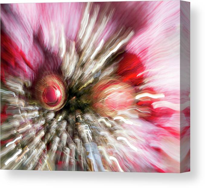 Abstract Canvas Print featuring the photograph Abstract Christmas 2 by Rebecca Cozart