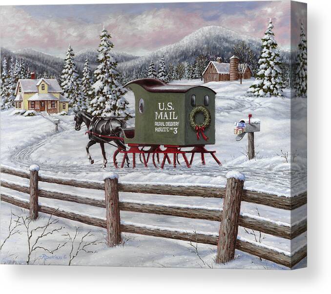 Horse Canvas Print featuring the painting Across the Miles by Richard De Wolfe