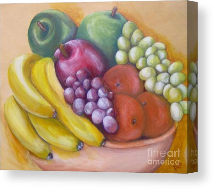 Fruit Canvas Print featuring the painting Affluent by Saundra Johnson
