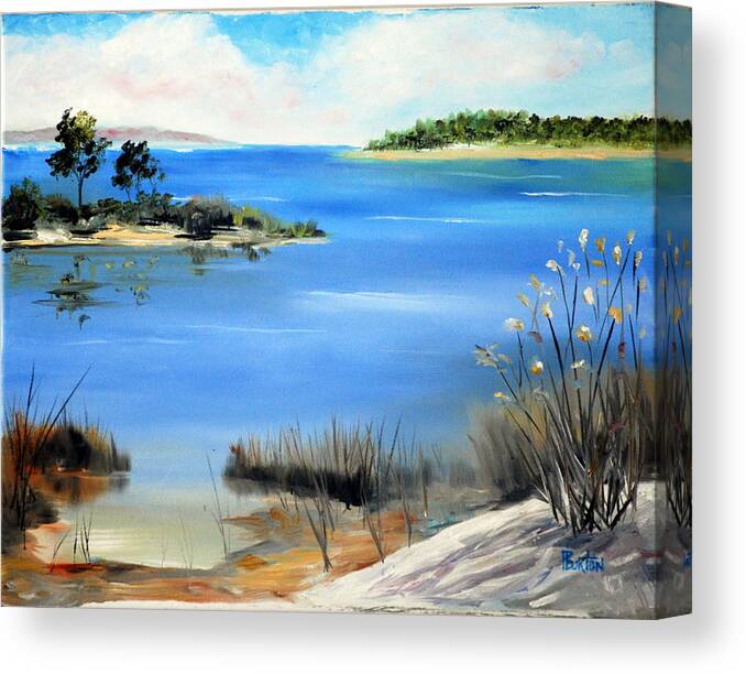 Water Canvas Print featuring the painting Afternoon Water by Phil Burton
