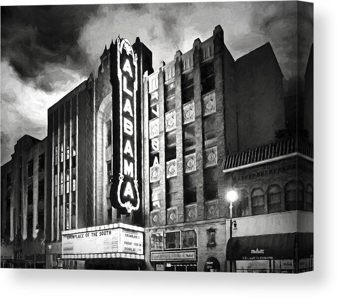 Alabama Theater Canvas Print featuring the photograph Alabama by Steven Michael