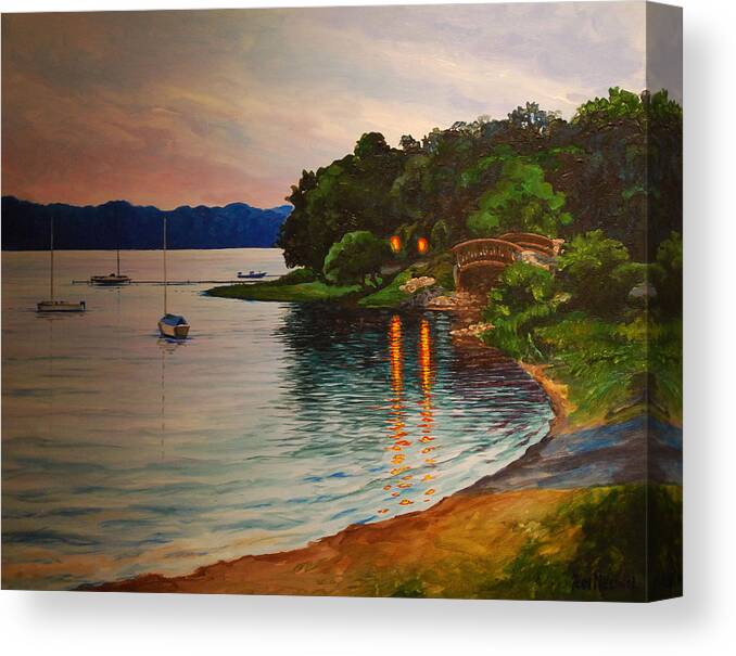 Art Canvas Print featuring the painting Almost Home by Heidi E Nelson