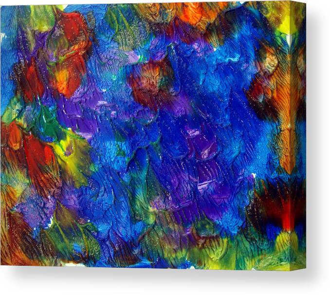 Abstract Canvas Print featuring the painting Art Leigh Odom 0001 by Leigh Odom