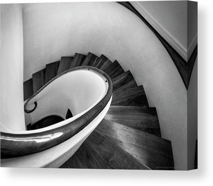 Architecture Canvas Print featuring the photograph Art Mimics Life by Denise Dube